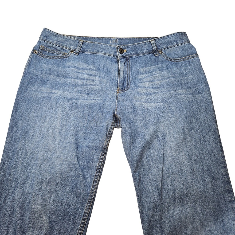 J Jill Jeans Womens 14 Petite‎ Blue Cropped Authentic Fit Stretch Denim Pants